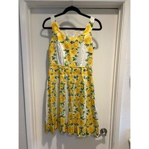 Yellow Rose Apron Dress